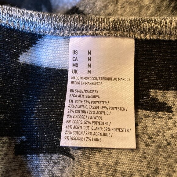 American Eagle Open Cardigan Wrap,‎ Size Medium, Southwestern Aztec Geometric - Picture 10 of 11